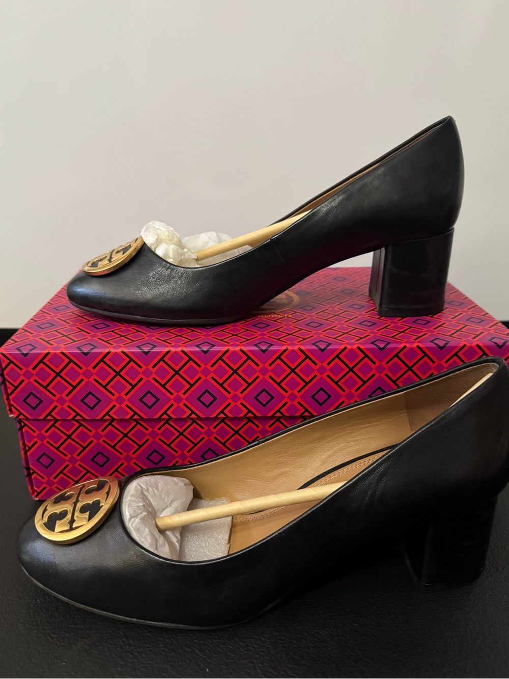 Tory Burch Benton 50 MM Pump/Nappa Leather WMN SIZE US 8.5